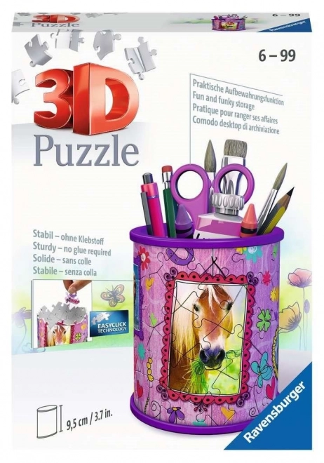 RAVENSBURGER 3D puzzle stojan: Kůň 54 dílků