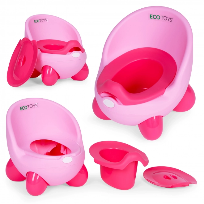 Dětský nočník s odnímatelnou vložkou a protiskluzovými nohami ECOTOYS