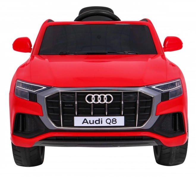 Audi Q8 Zvedák pro děti baterie Červená + Dálkové ovládání + EVA + Pomalý start + MP3 USB + LED dioda