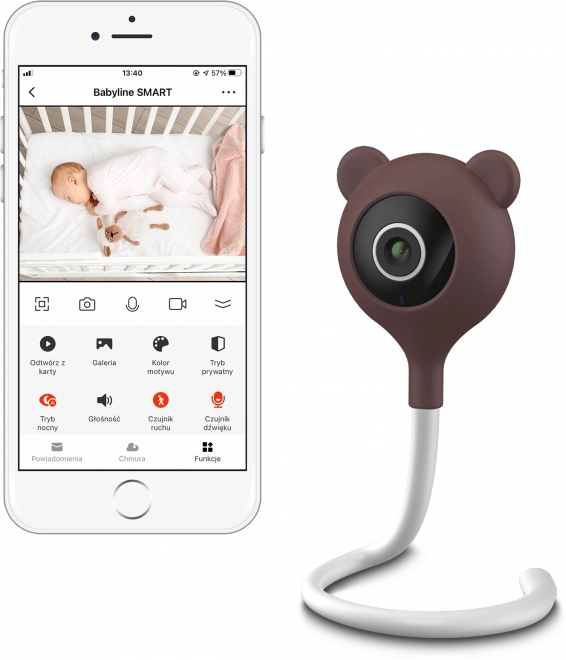 LIONELO Elektronická chůvička Babyline Smart White