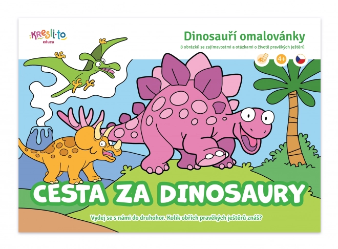 Dinosauří omalovánky: Cesta za dinosaury