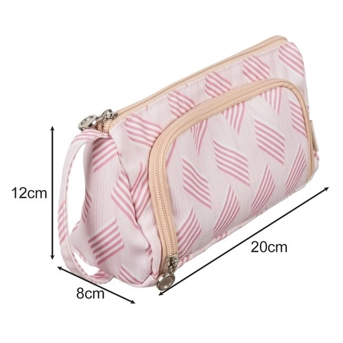 Školní penál Double expandable Sachet Pink pro děti