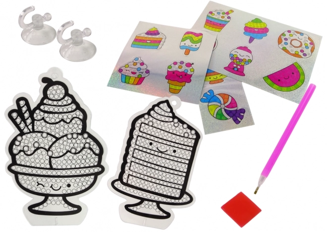 Diamantové vyšívání Kreativní sada Samolepky Lepení diamantů Sladkosti