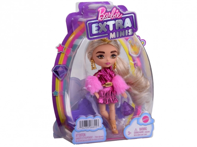 Lepší mini panenka Barbie Extra v růžovém oblečení