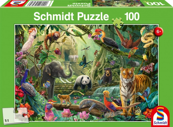 Schmidt puzzle Pestrá džungle 100 dílků