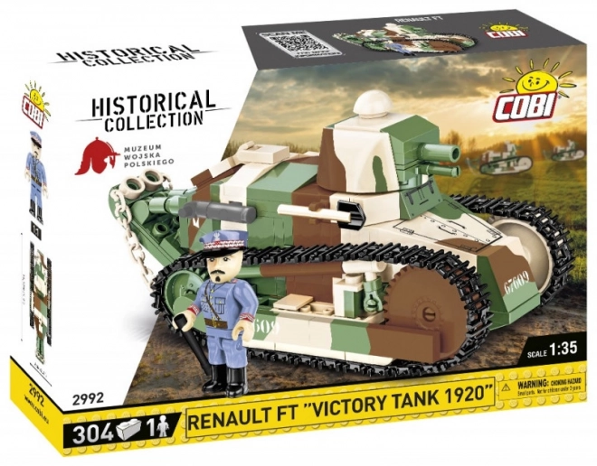 COBI 2992 Great War Renault FT Victory Tank 1920, 1:35, 304 k, 1 f