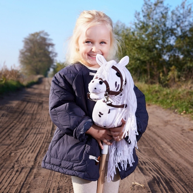 Hobby Horse HOPPIHORSE A4 Leopard - bílý
