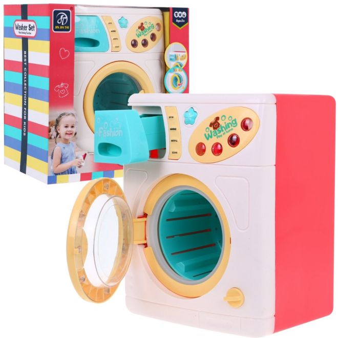 Barevná pračka pro děti 3+ Funkce praní + Zásuvka na vodu + Veselá hudba