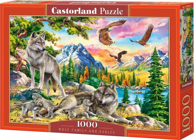 Puzzle Vlčí rodinka 1000 dílků