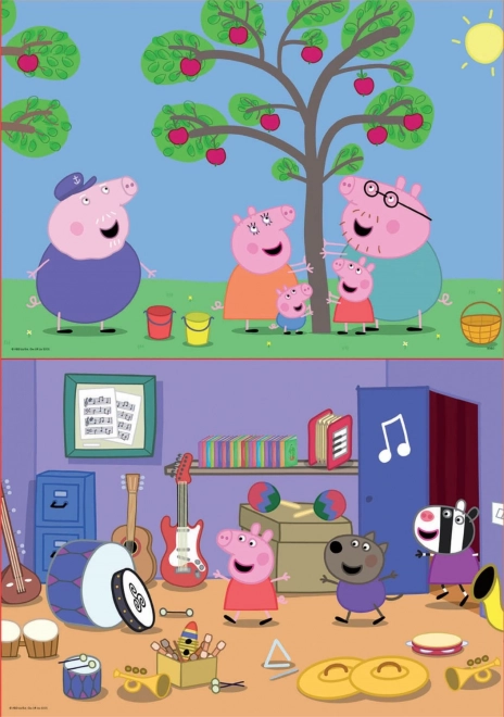 EDUCA Puzzle Prasátko Peppa 2x48 dílků