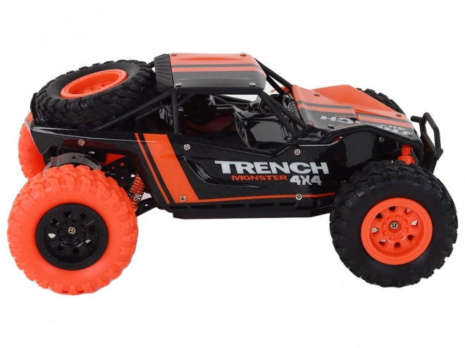 Dálkově ovládané R/C terénní auto 1:24 oranžové