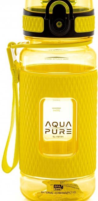 ASTRA Zdravá láhev na vodu Aqua Pure 400ml žlutá
