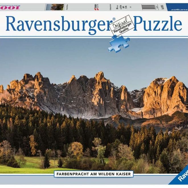 RAVENSBURGER Puzzle Barevný Wilder Kaiser, Rakousko 1000 dílků