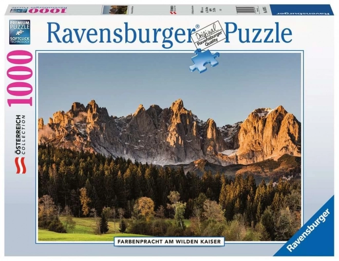 Ravensburger puzzle Barevný Wilder Kaiser Rakousko 1000 dílků