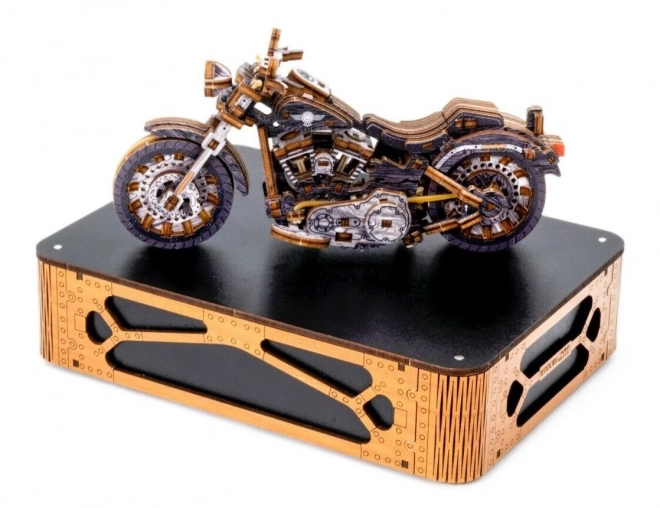 WOODEN CITY 3D puzzle Motocykl Cruiser Limitovaná edice 168 dílů