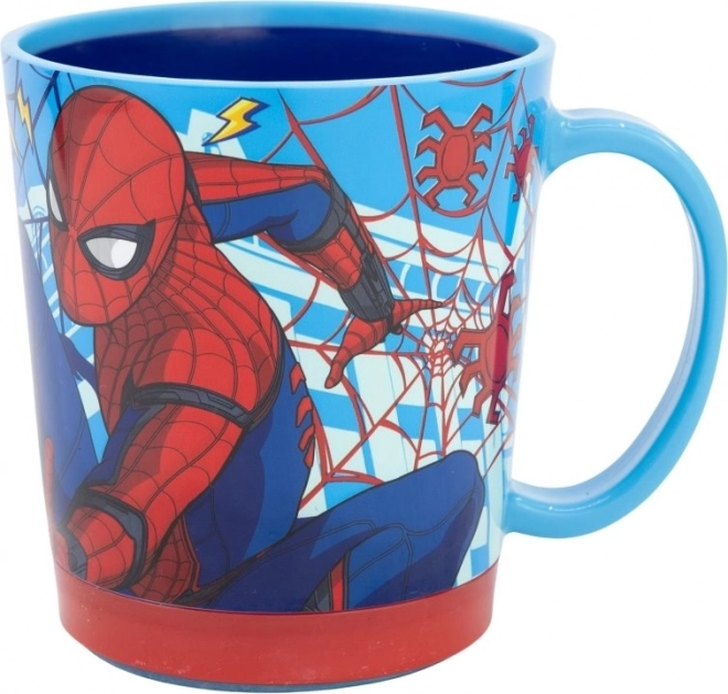 STOR Hrneček s protiskluzovým dnem 410 ml Spiderman