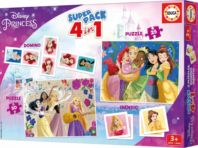 EDUCA Soubor her Disney princezny 4v1