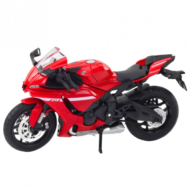 Sportovní motocykl kovový Červený R1 1:12