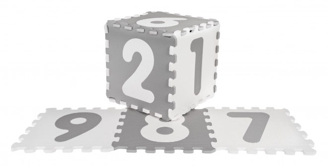 Antibakteriální podložka Puzzle Numbers Grey