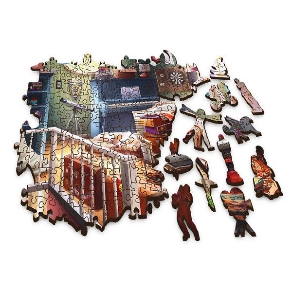 Dřevěné puzzle 500+1 dílků Poklady na půdě