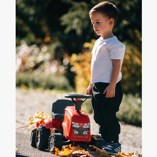 Odstrkovadlo traktor Massey Ferguson červené s volantem a va