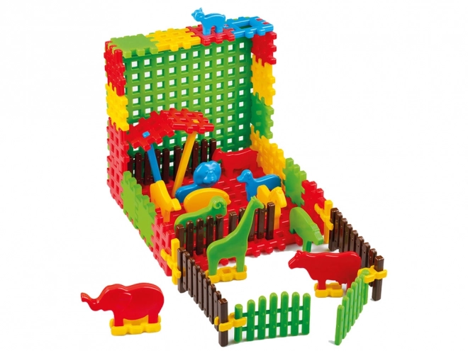 Konstruktivní kostky Waffle Marioinex zvěřinec ZOO