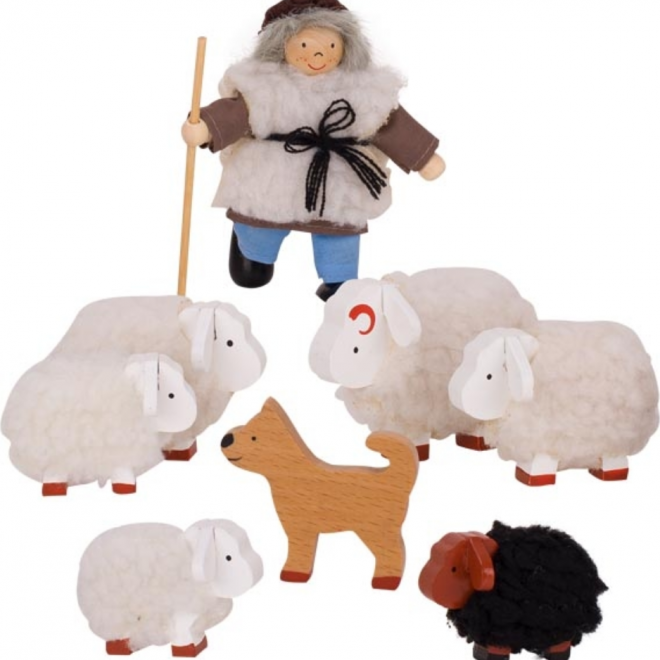 GOKI Pastýř s ovečkami 8ks