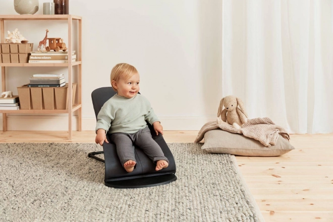 BABYBJORN - Lehátko BALANCE SOFT COTTON/JERSEY - růžová/šedá – Šedá / šedá