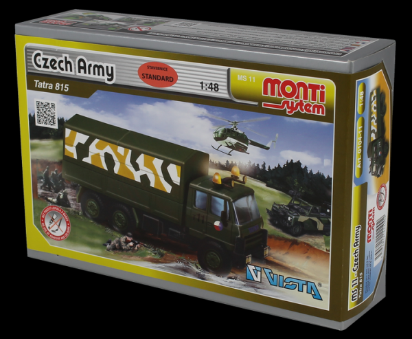 Stavebnice Monti System MS 11 Czech Army Tatra 815 1:48 v krabici 22x15x6cm