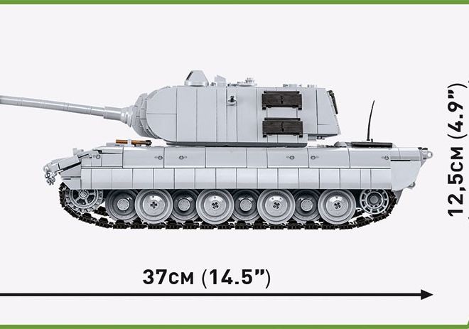 COBI 2572 II WW Panzerkampfwagen E-100, 1:28, 1511 k, 1 f