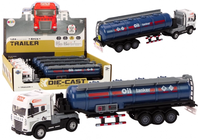 Cisterna s palivem Truck 1:24 Truck Trailer Sounds Světla