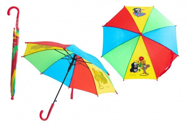Barevný deštník Krtek