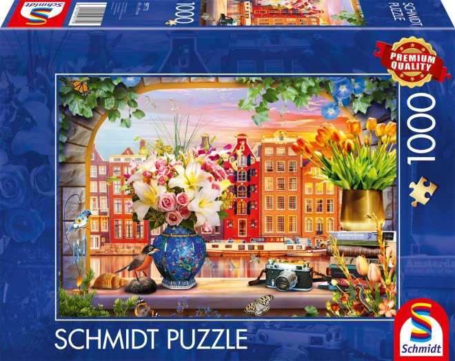 Puzzle návštěva Amsterdamu 1000 dílků