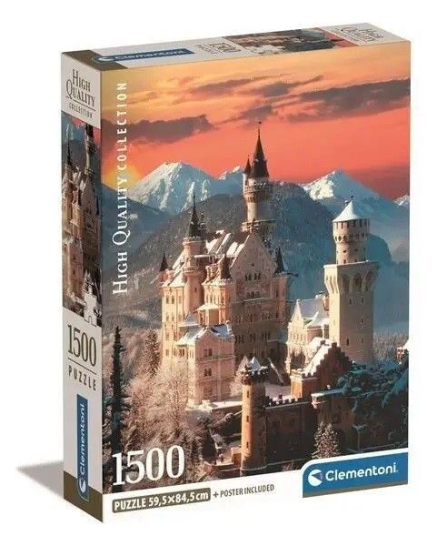 Puzzle 1500 dílků Compact Neuschwanstein