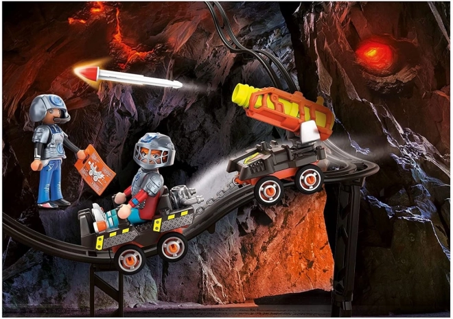 DINO Rise 70929 Dino Mine set Vozík s raketou