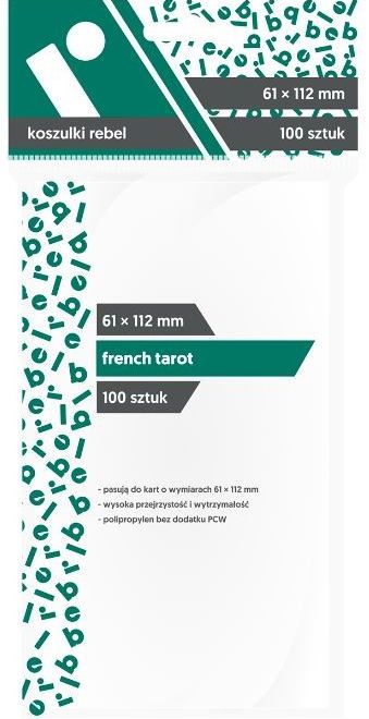 Obaly na francouzské tarotové karty 61x112mm 100 kusů