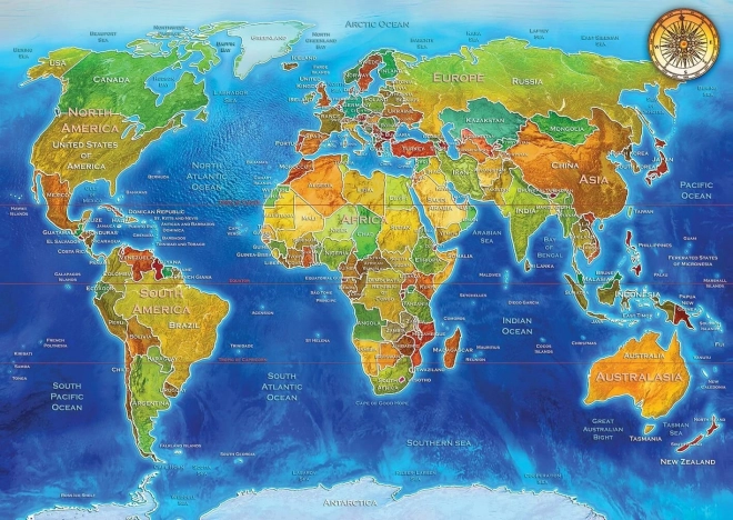 ART PUZZLE Puzzle Politická mapa světa 2000 dílků