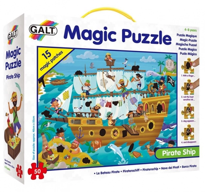 GALT Magické puzzle Pirátská loď 50 dílků