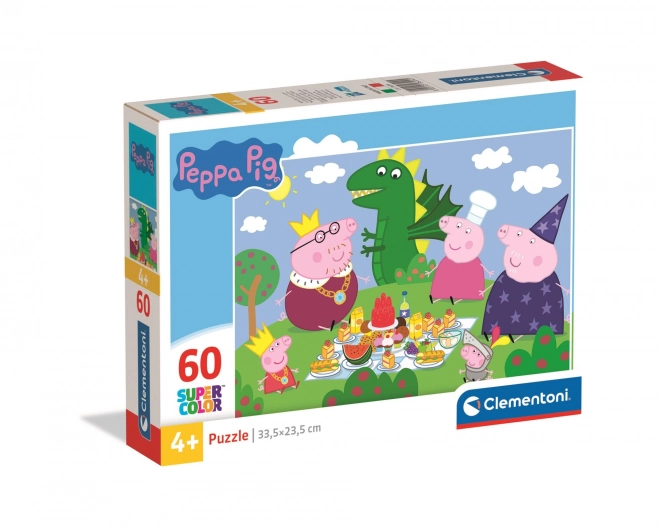 CLEMENTONI Puzzle Prasátko Pepina 60 dílků
