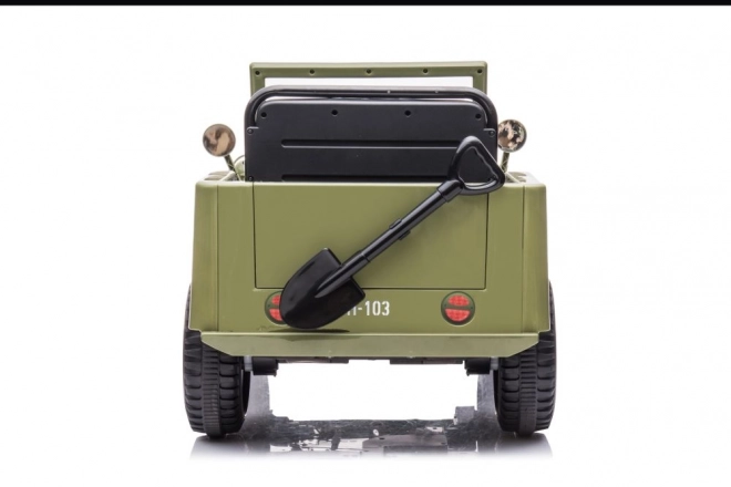 Auto na baterie v olivově zelené 4x4