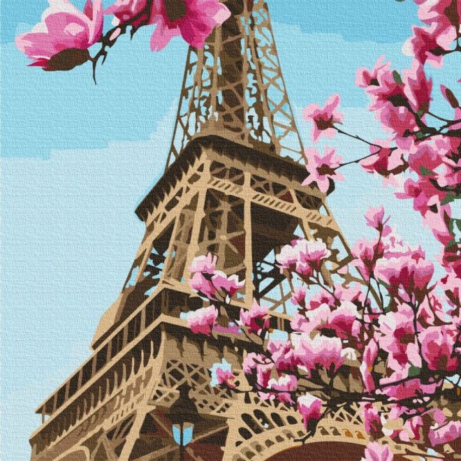 ASTRA Malování podle čísel: Eiffelova věž, plátno na rámu 40x50 cm