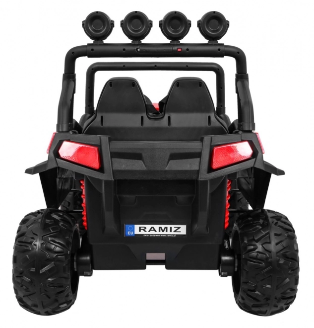 Dětská terénní buggy Grand Lift Červená + pohon 4x4 + dálkové ovládání + nosič zavazadel + rádio MP3 + LED dioda