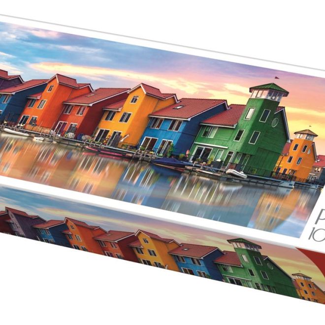 TREFL Panoramatické puzzle Groningen, Nizozemsko 1000 dílků