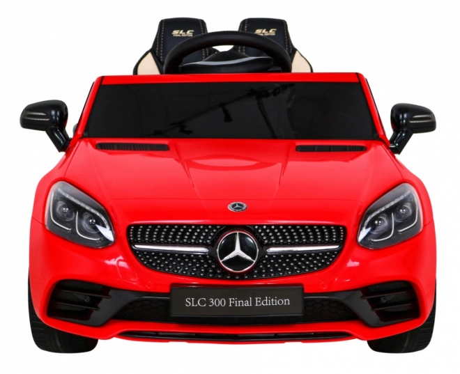 Mercedes Benz SLC300 Dětské auto na baterie Červené + zvuky MP3 Světla + dálkové ovládání + pomalý start