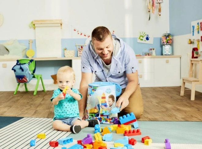 Mega Bloks First Builders Kostky v plastovém pytli 80 ks