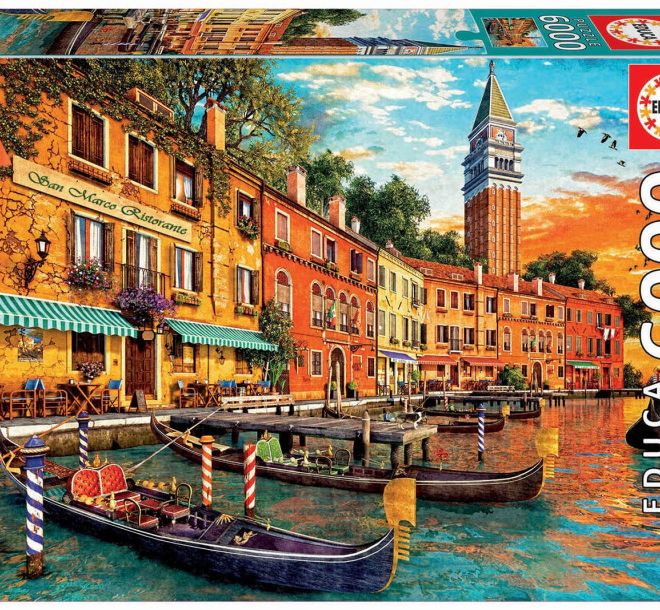 Puzzle 6000 prvků Západ slunce v Benátkách