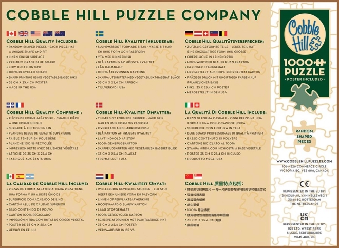 COBBLE HILL Puzzle Domky u moře 1000 dílků