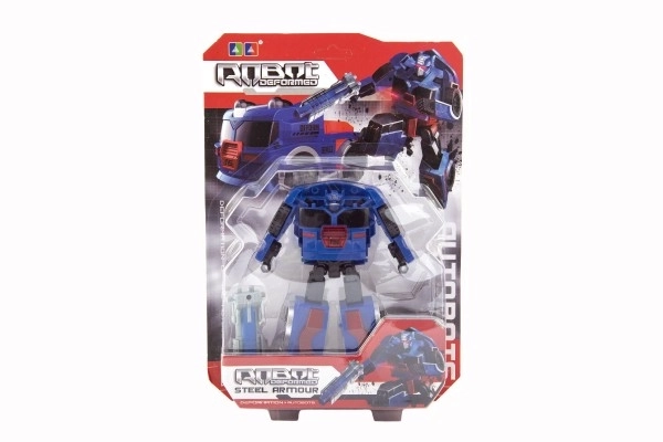 Transformer auto/robot plast 13cm 4 druhy na kartě