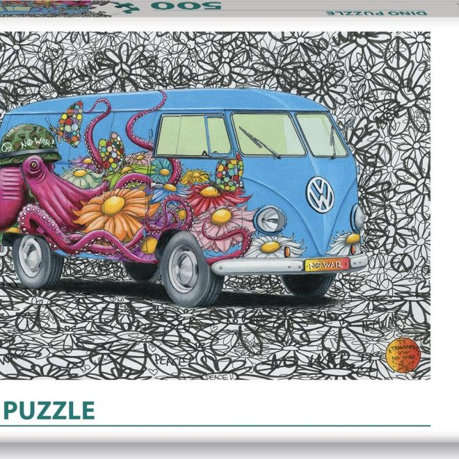 DINO Puzzle Hippies VW 500 dílků