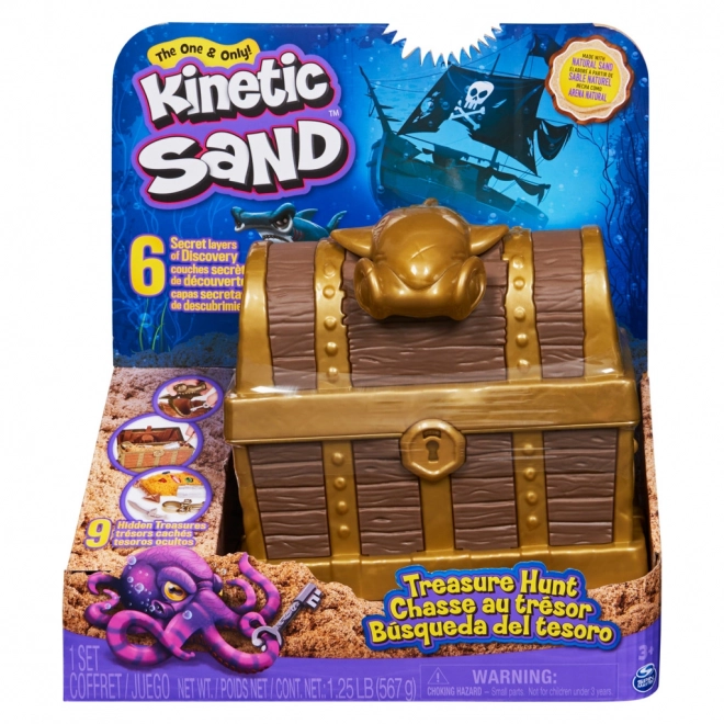 Kinetický písek honba za pokladem
